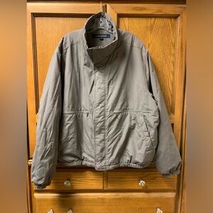 Dockers Men’s Olive Green Lined Jacket Size XXL Full Zip Pockets